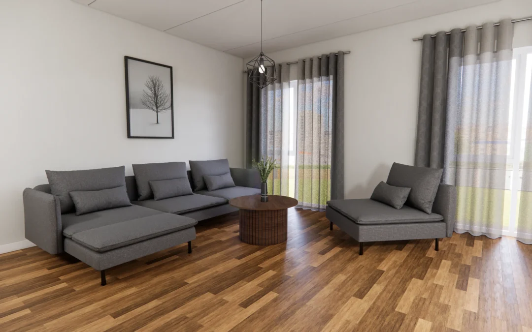 Simple and Baby Friendly Living Room