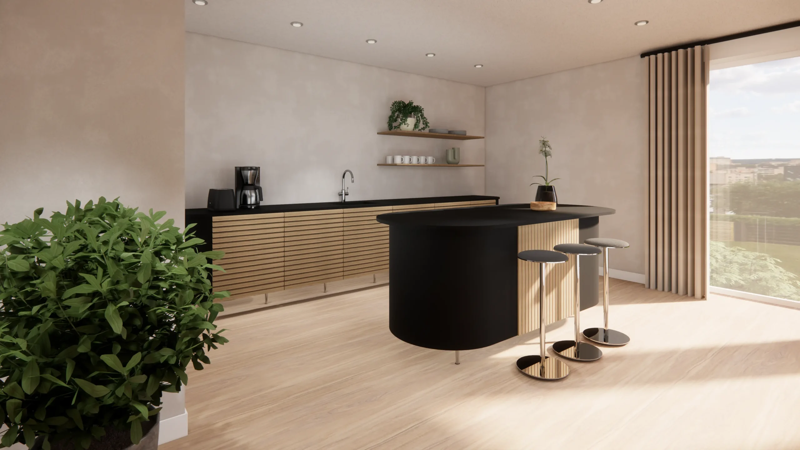 Modern Wooden Kitchen