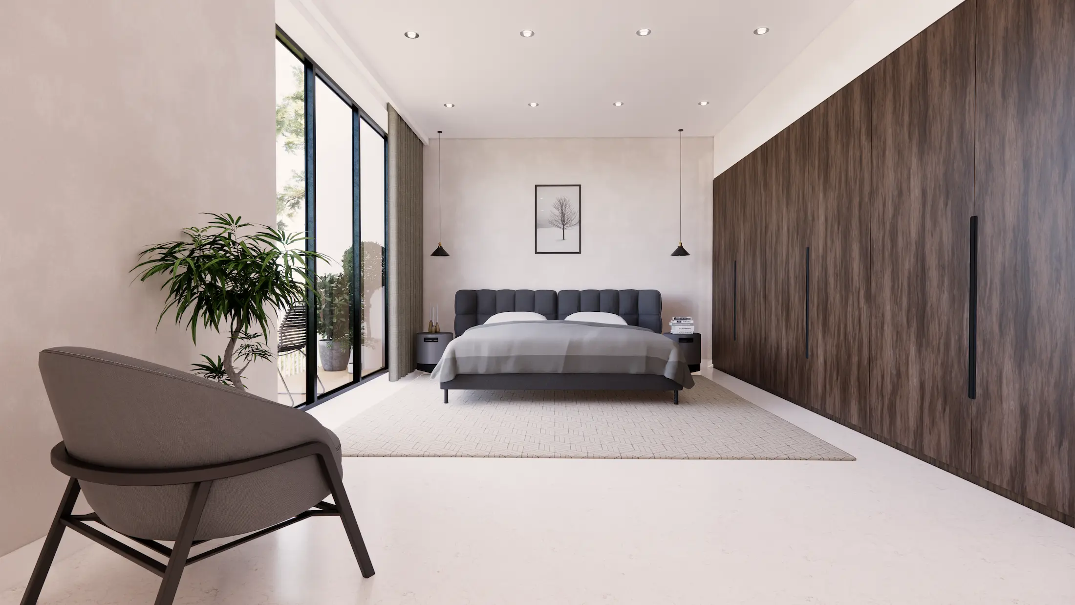 Smoked Oak_Minimalistic Bedroom Design_5